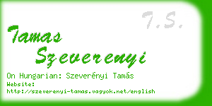 tamas szeverenyi business card